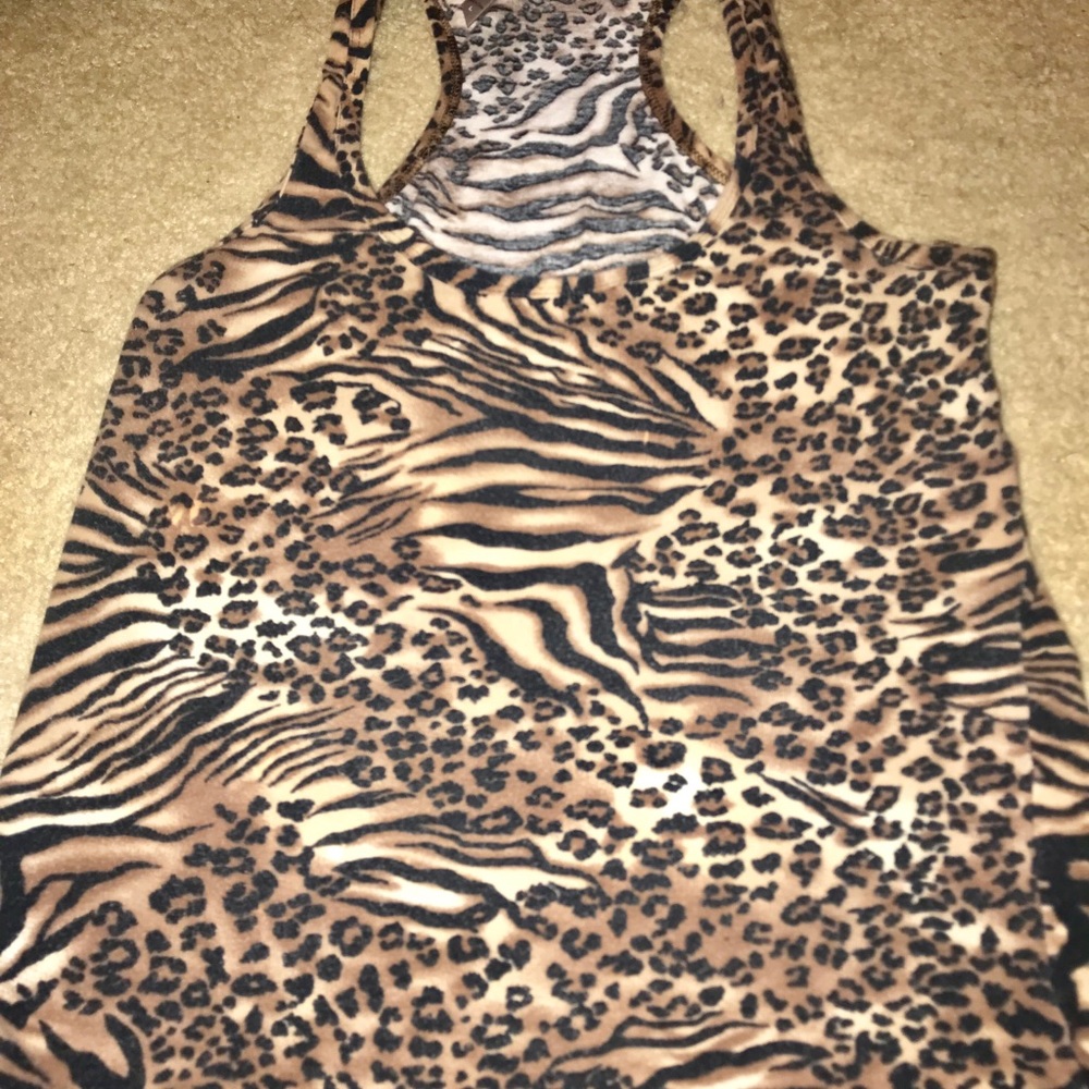 LEOPARD LARGE T- BACK SHIRT